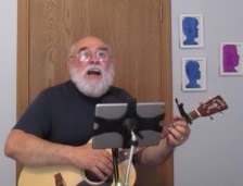 Don Masselli sharing stories and songs with library patrons
